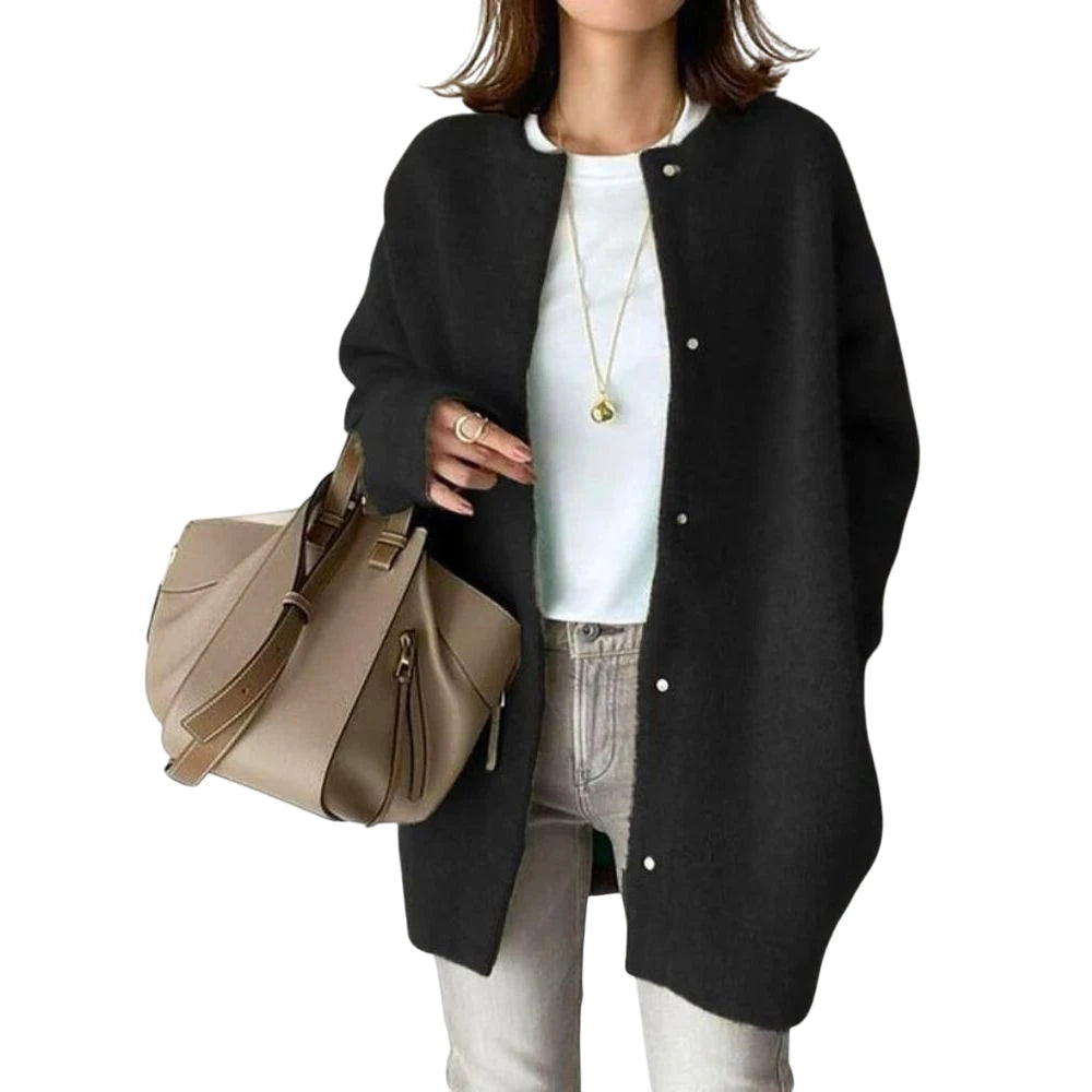 Women's Long Oversized Fit Knitted Cardigan