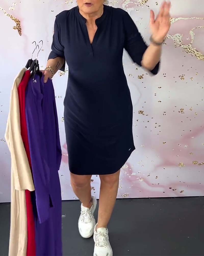 Hargreaves™ | Casual V-Neck Dress