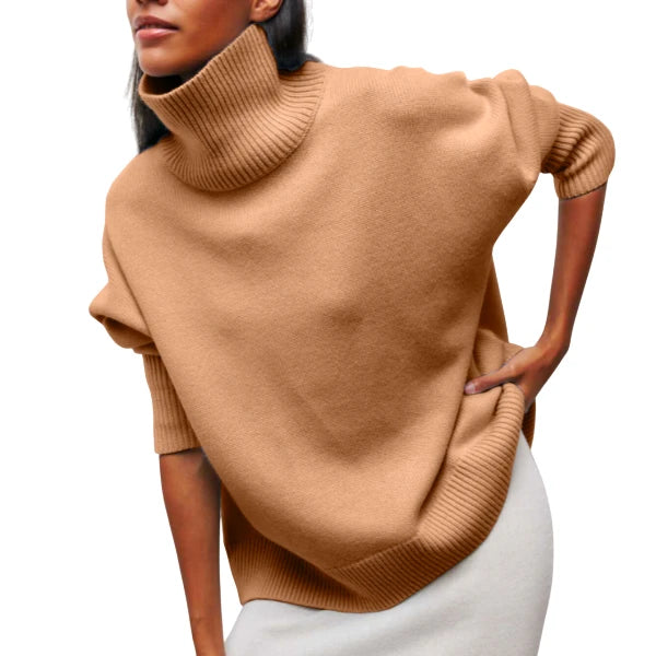 Women's Cosy Oversized Turtleneck Jumper