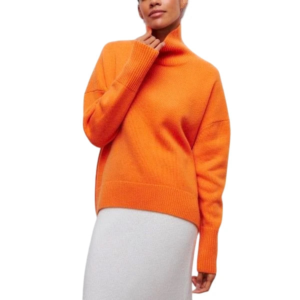 Women's Cosy Oversized Turtleneck Jumper