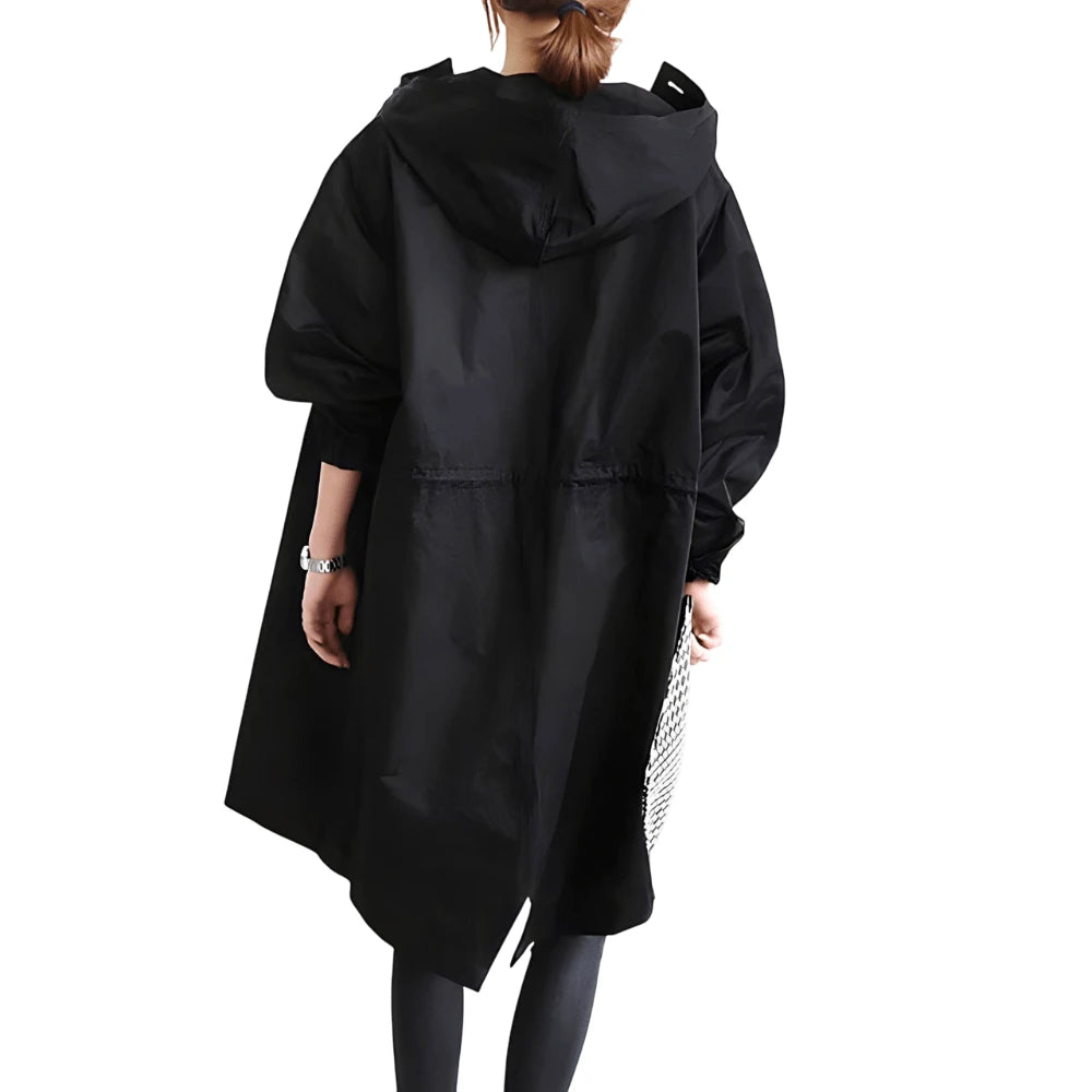 Women's Lightweight Hooded Winter Trench Coat