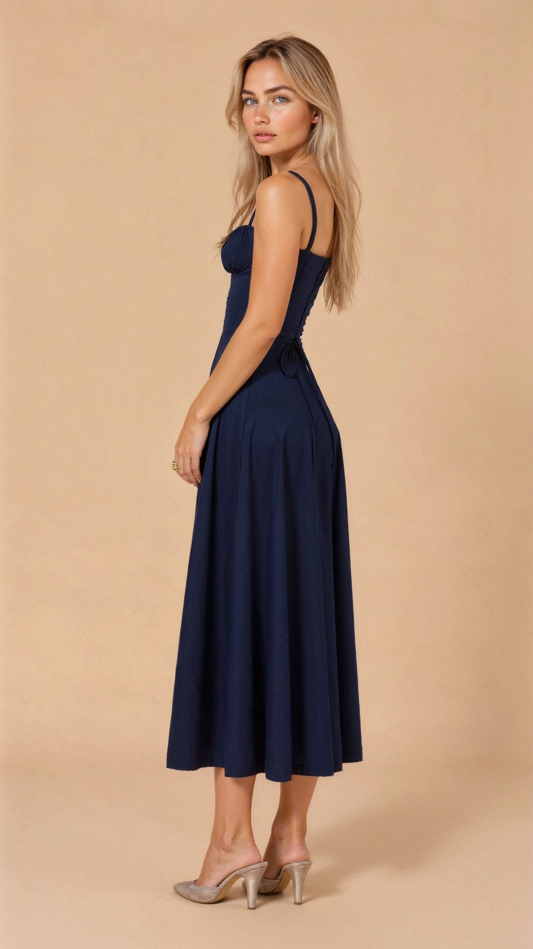 Harrington™ | Elegant Corset-Style Midi Dress