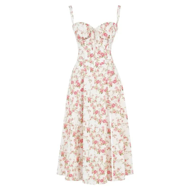 Harrington™ | Elegant Corset-Style Midi Dress