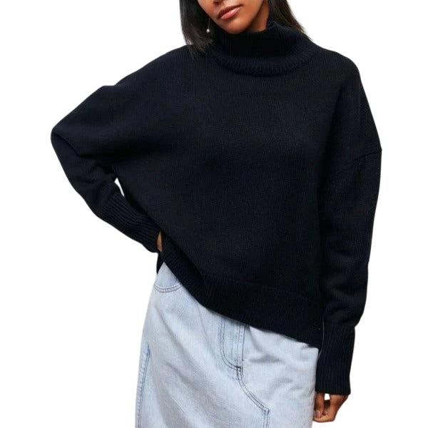 Women's Cosy Oversized Turtleneck Jumper