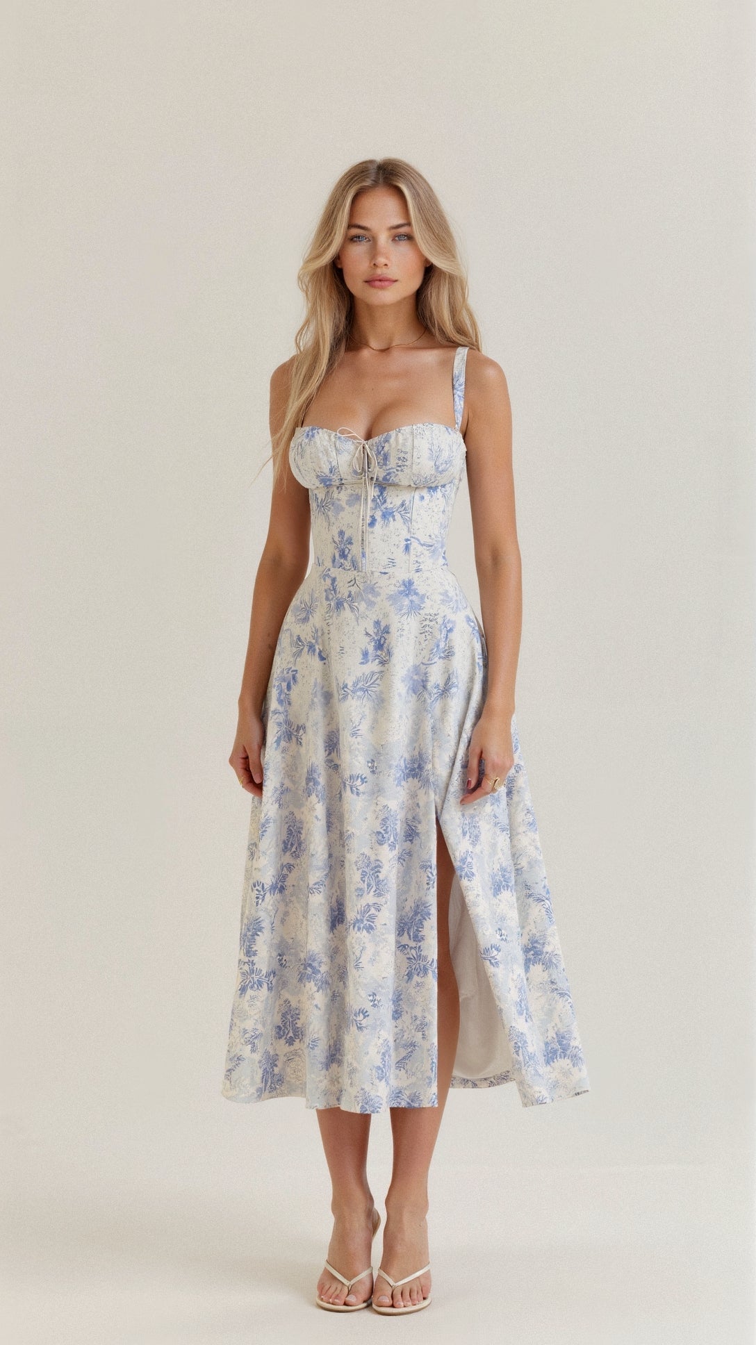 Harrington™ | Elegant Corset-Style Midi Dress