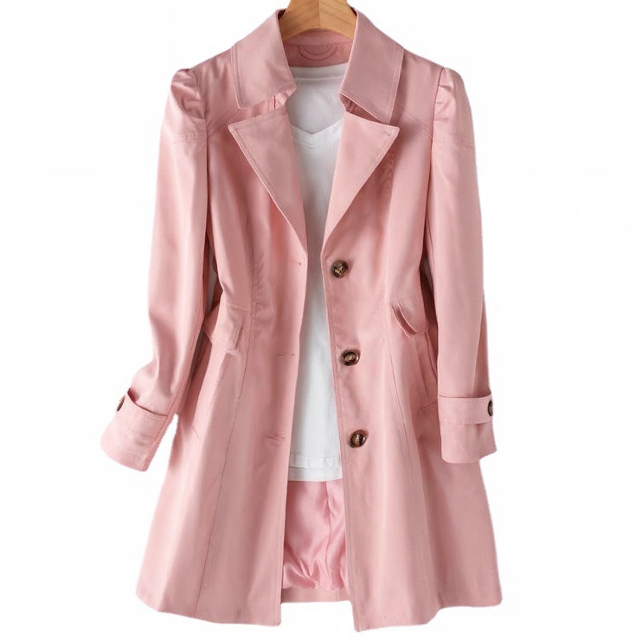 Women's Chic Lightweight Long Trench Coat