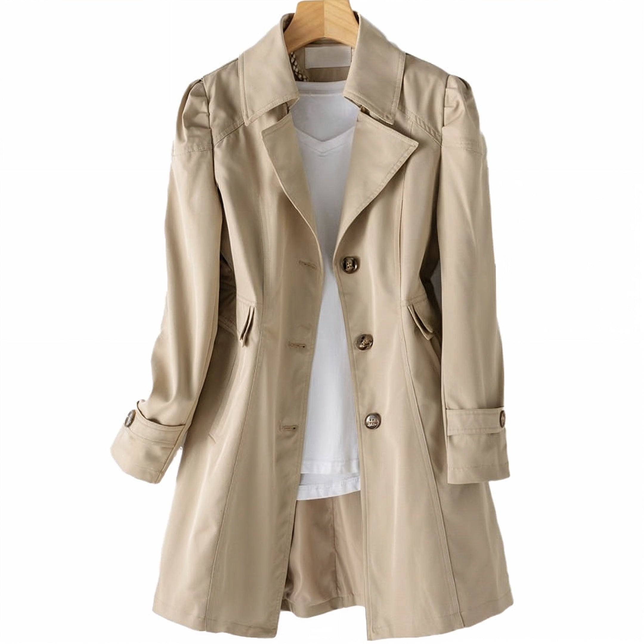 Women's Chic Lightweight Long Trench Coat