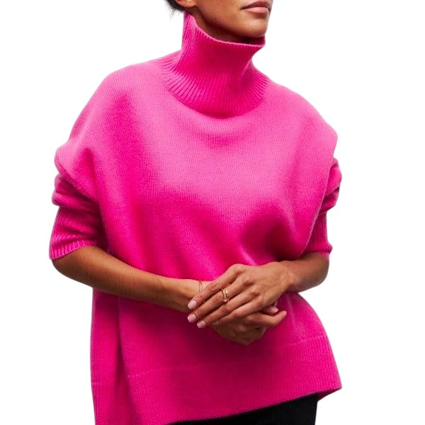 Women's Cosy Oversized Turtleneck Jumper