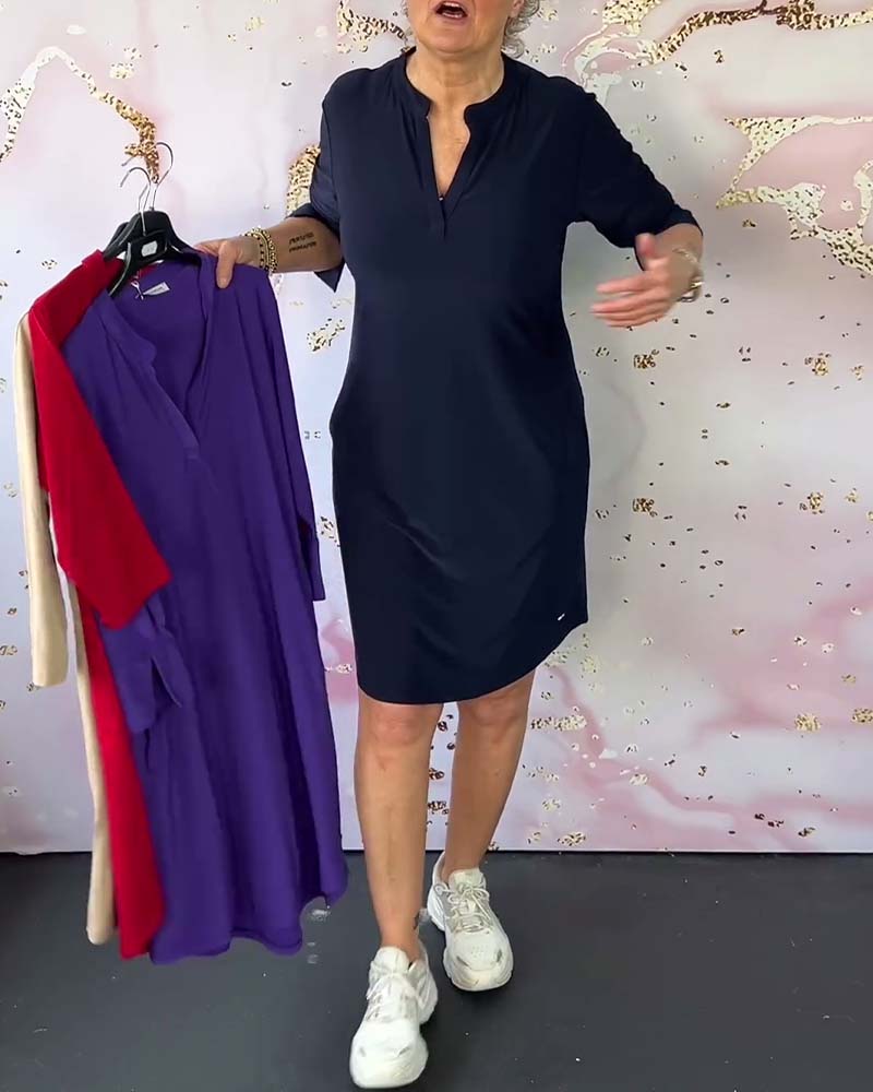 Hargreaves™ | Casual V-Neck Dress