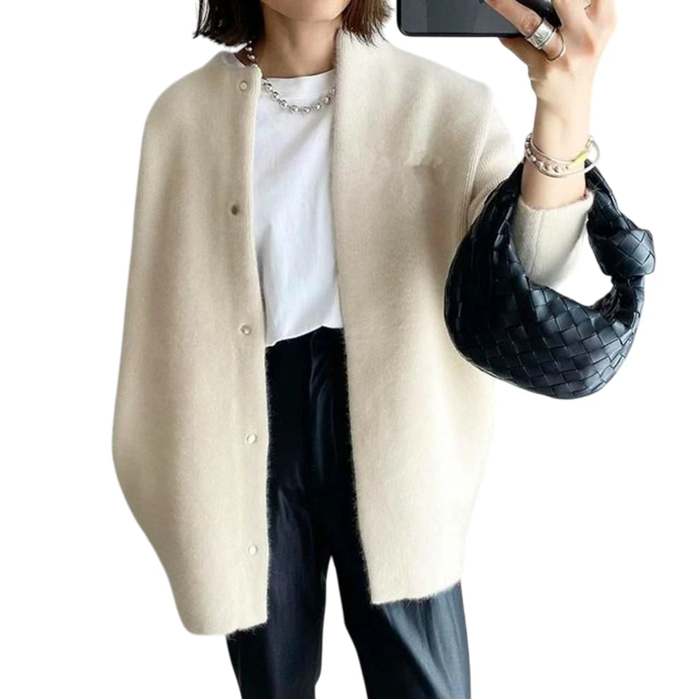 Women's Long Oversized Fit Knitted Cardigan