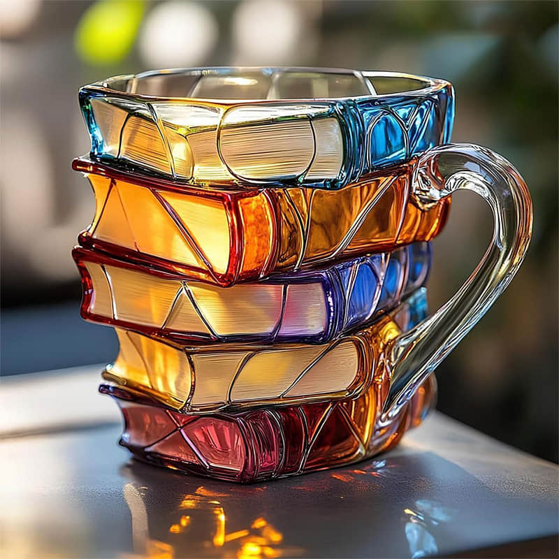 Harrowfield™ | Handcrafted 3D Book Lover’s Mug – Unique Design