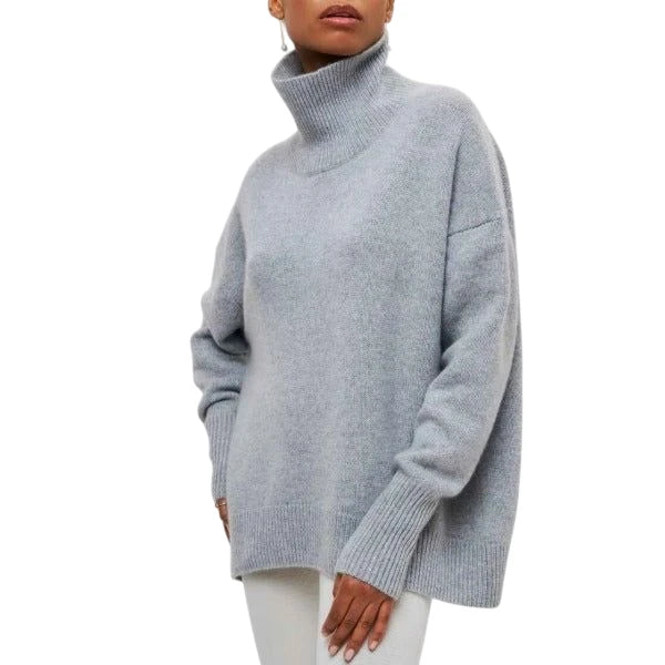 Women's Cosy Oversized Turtleneck Jumper