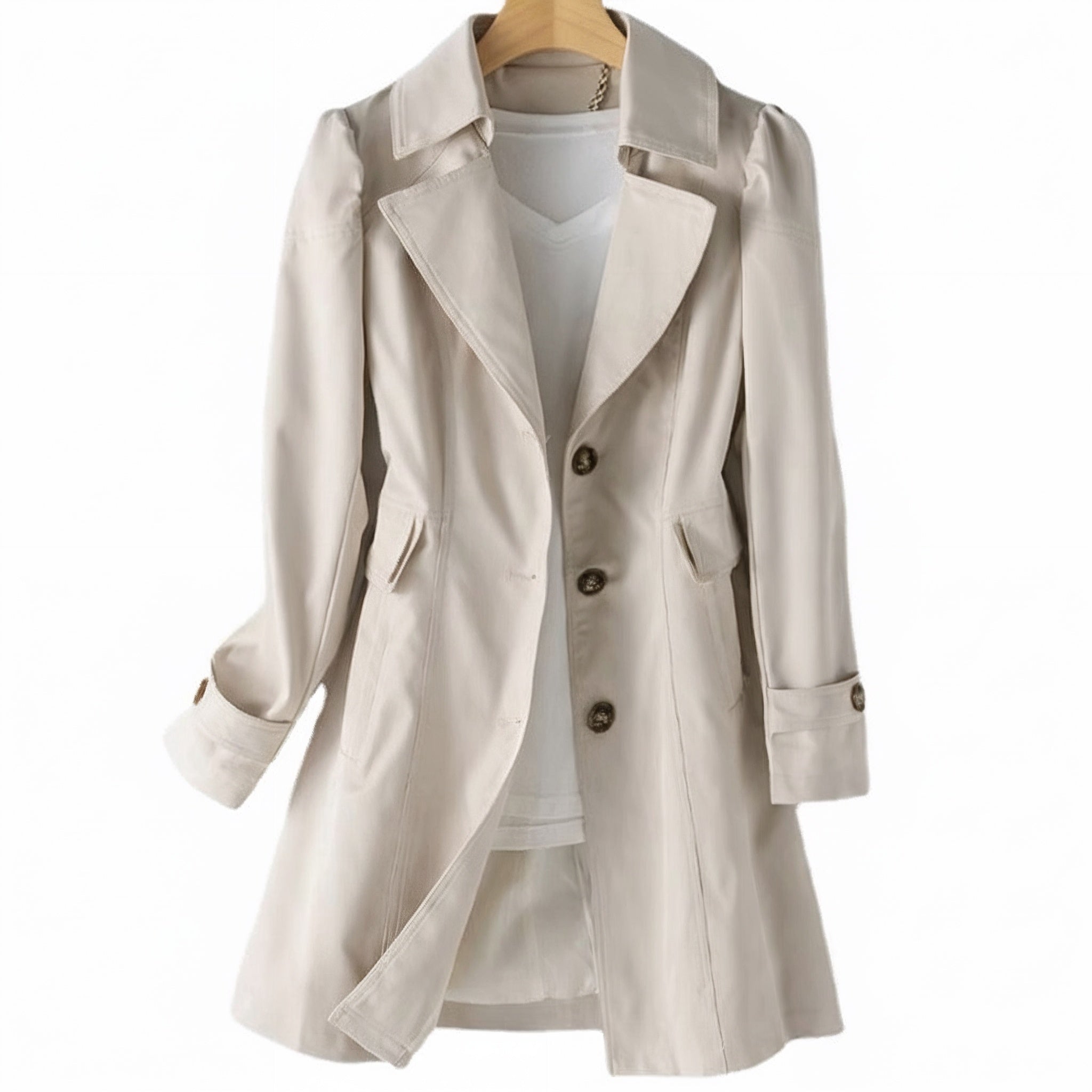 Women's Chic Lightweight Long Trench Coat