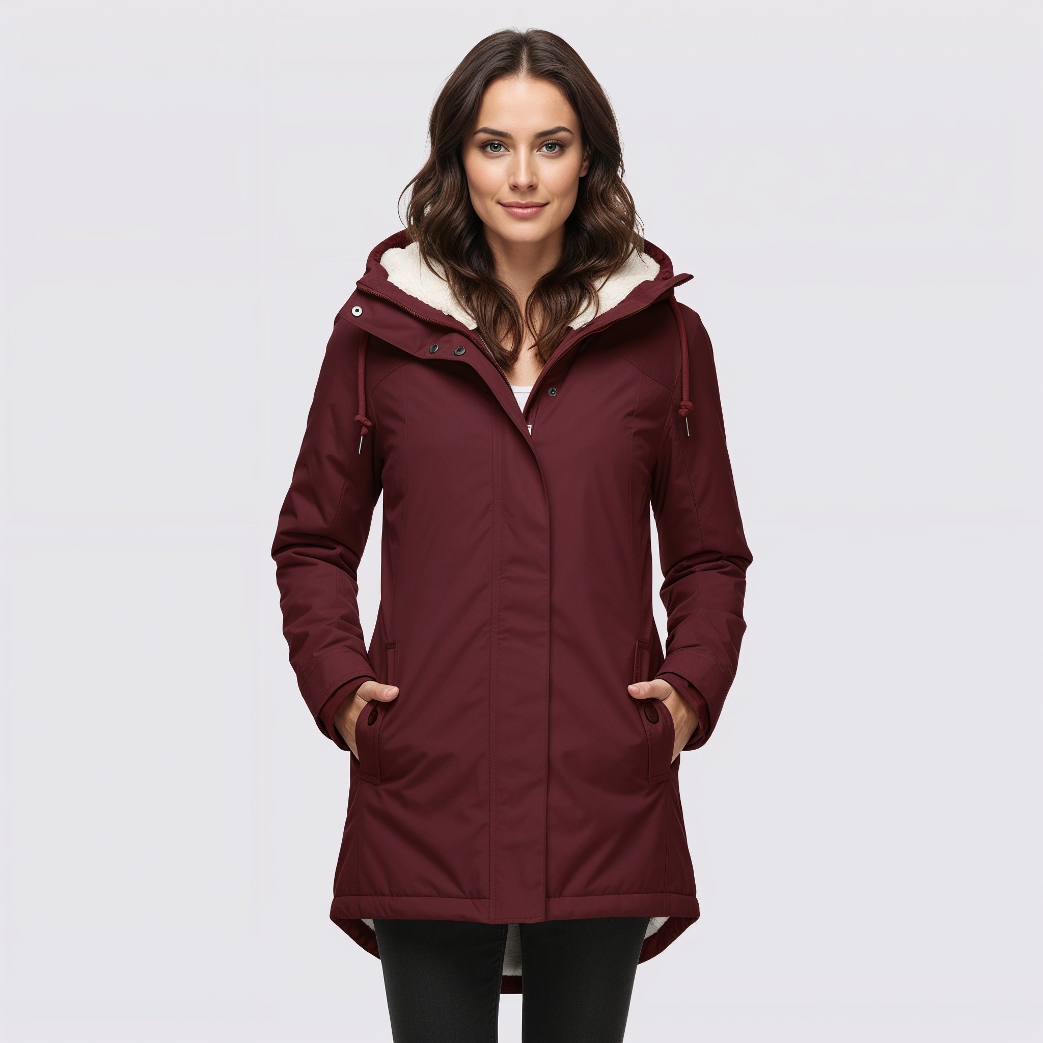 Women's Warm Waterproof Hooded Winter Coat Parka