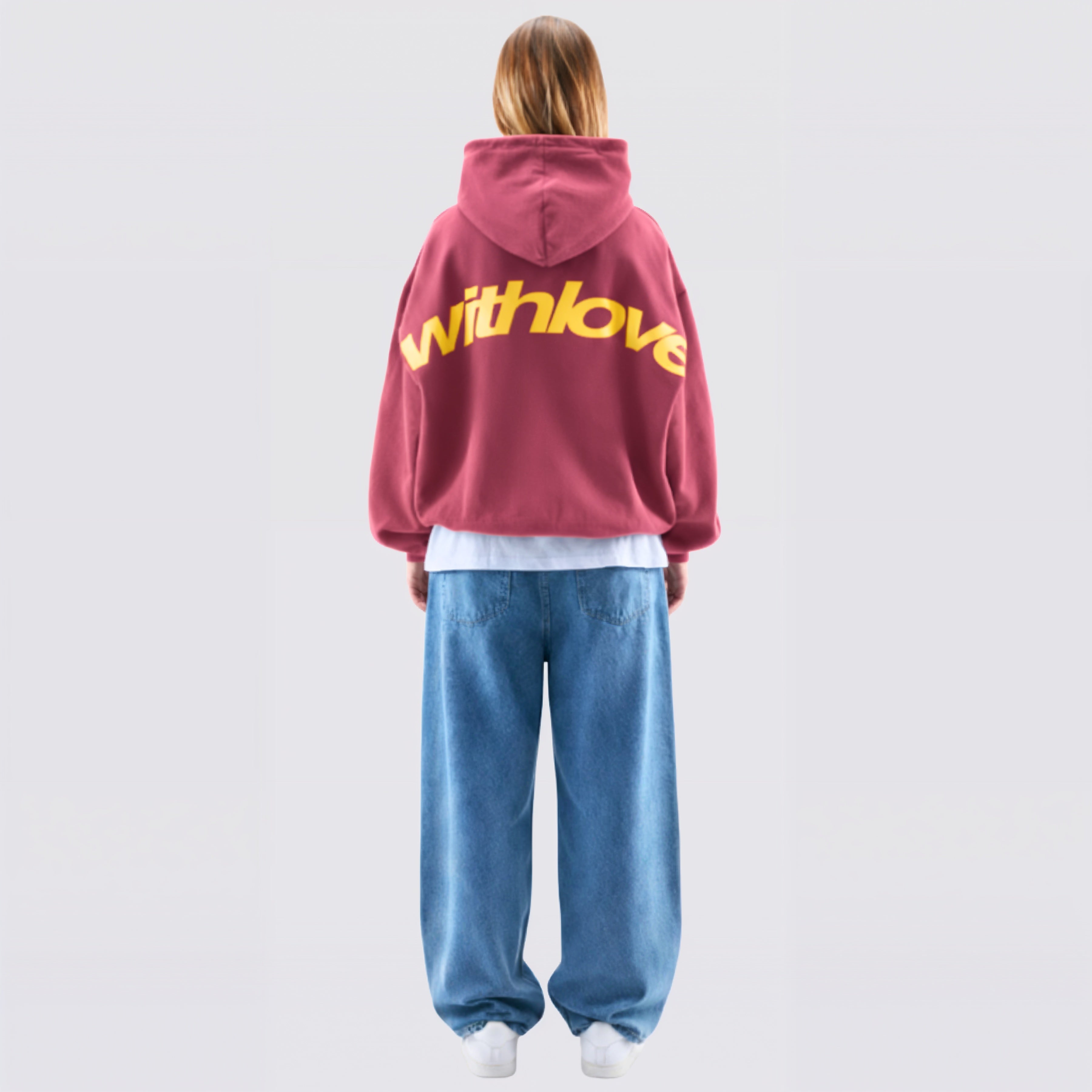 Unisex Cosy With Love Oversized Winter Hoodie